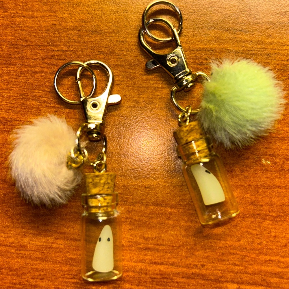 Glow in the dark Ghost Keychain